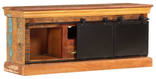 Tömör újrahasznosított fa TV-szekrény 110 x 30 x 45 cm