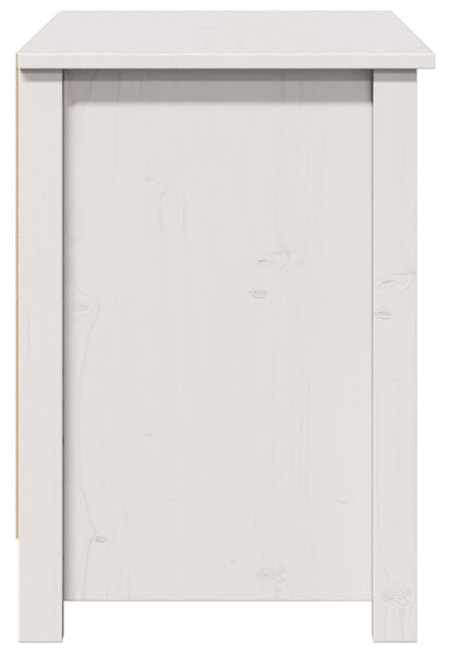 Fehér tömör fenyőfa TV-szekrény 103 x 36,5 x 52 cm
