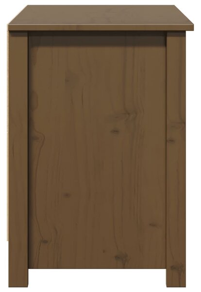 Mézbarna tömör fenyőfa TV-szekrény 103 x 36,5 x 52 cm