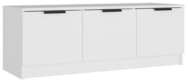Fehér szerelt fa TV-szekrény 102 x 35 x 36,5 cm