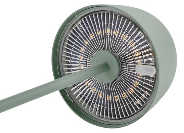 Lindby LED asztali világítás Arietty, zöld, dimmelhető, IP65, dimmelhető, Zöld, Nappali / Étkező, Alumínium, Modern