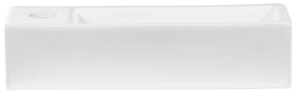Pultra helyezhető mosdókagyló LIMARI 38 x 14 cm Kerámia Fehér Bal oldali
