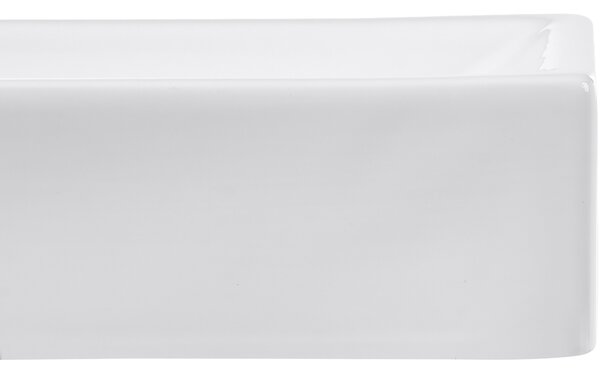 Pultra helyezhető mosdókagyló LIMARI 38 x 14 cm Kerámia Fehér Bal oldali