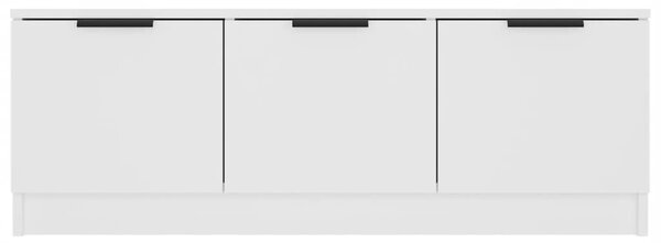 Fehér szerelt fa TV-szekrény 102 x 35 x 36,5 cm