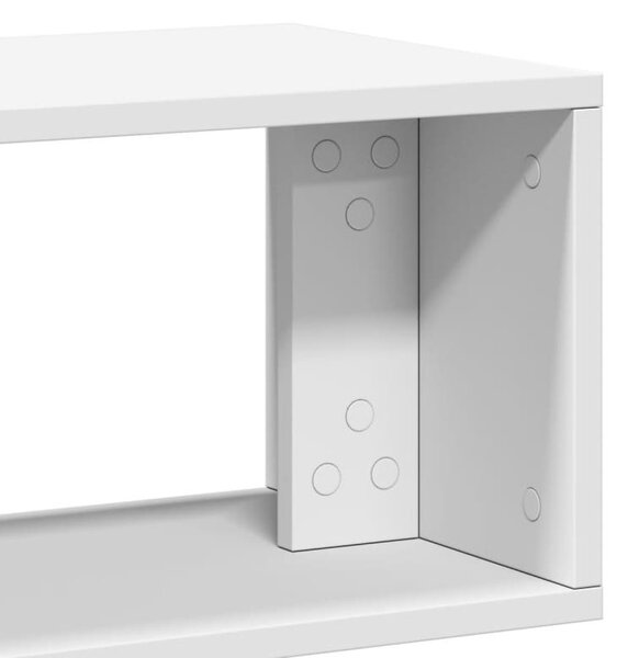 2 db fehér szerelt fa TV-szekrény 100 x 30 x 50 cm