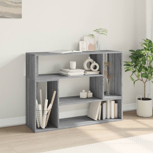2 db szürke sonoma szerelt fa fali TV-szekrény 100 x 30 x 50 cm