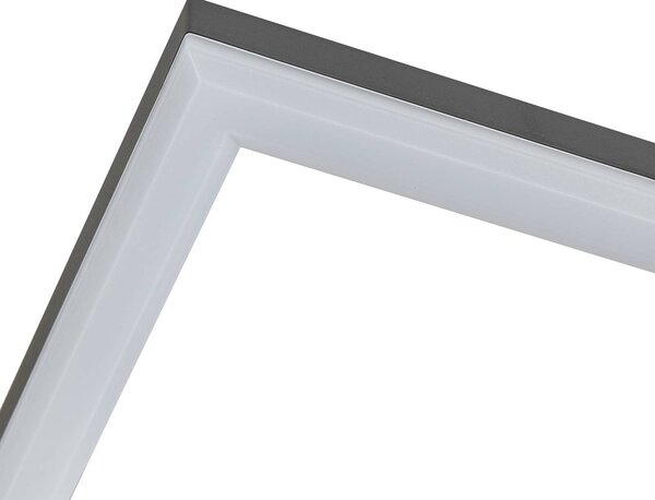 Lindby LED kültéri mennyezeti világítás Finian, 64 cm x 21 cm, CCT dimmelhető, dimmelhető, Fekete, Műanyag, Modern