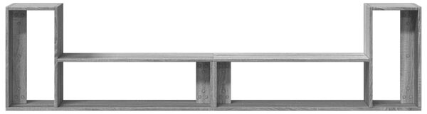 2 db szürke sonoma szerelt fa fali TV-szekrény 100 x 30 x 50 cm