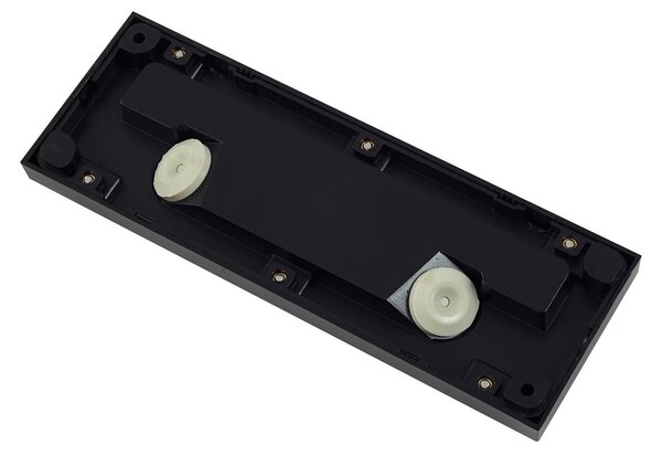 Lindby LED kültéri fali lámpa Peker, fekete, 2 darabos szett, PC, Fekete, Műanyag, Modern