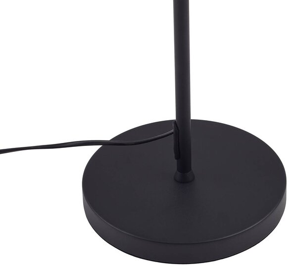 Lindby LED álló világítás Norvind, fekete, fém, 1 izzóval, Fekete, Nappali / Étkező, fém, Modern