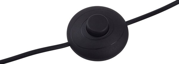 Lindby LED álló világítás Norvind, fekete, fém, 1 izzóval, Fekete, Nappali / Étkező, fém, Modern