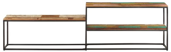 Tömör újrahasznosított fa TV-szekrény 180 x 30 x 50 cm