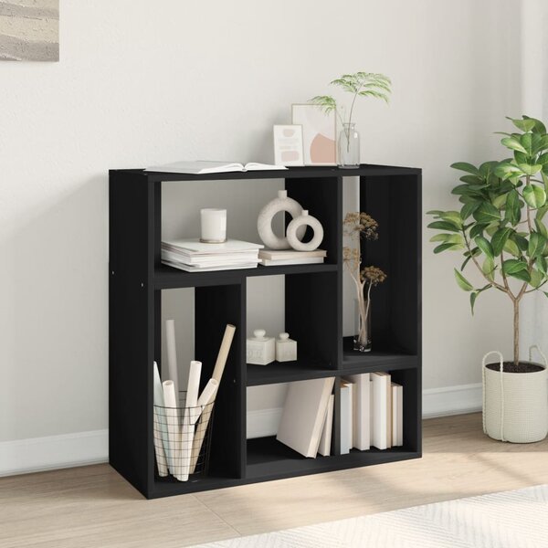 2 db fekete szerelt fa TV-szekrény 75 x 30 x 50 cm