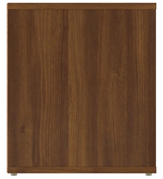 Barna tölgyszínű szerelt fa TV-szekrény 100 x 35 x 40 cm