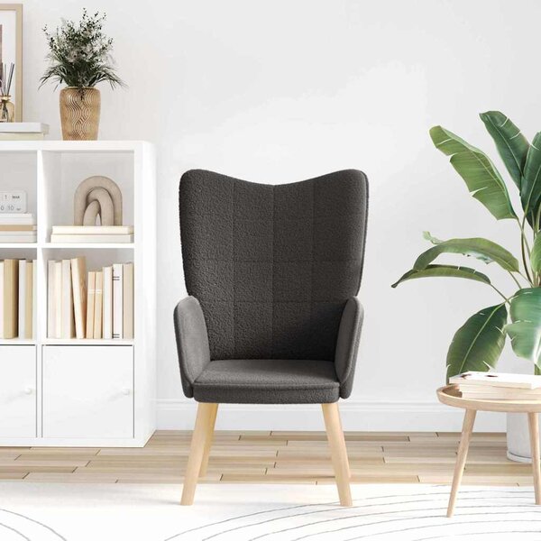 Karosszék Sötétszürke 62 x 67 x 95,5 cm Sherpa szövet