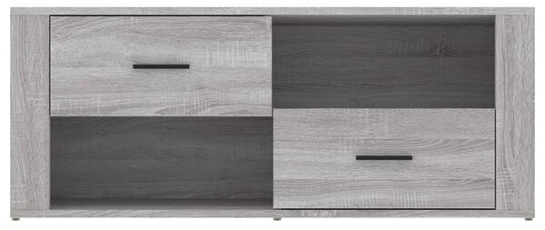 Szürke sonoma színű szerelt fa TV-szekrény 100 x 35 x 40 cm
