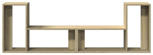 2 db sonoma tölgy színű szerelt fa TV-szekrény 75 x 30 x 50 cm
