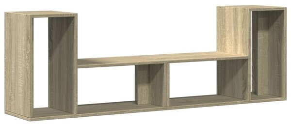 2 db sonoma tölgy színű szerelt fa TV-szekrény 75 x 30 x 50 cm