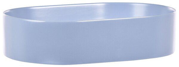 Pultra helyezhető mosdókagyló NICKERIE 50 x 33 cm Kerámia Világoskék
