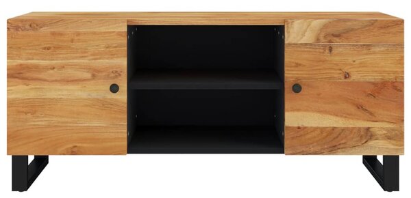 Tömör akácfa TV-szekrény 105 x 33 x 46 cm