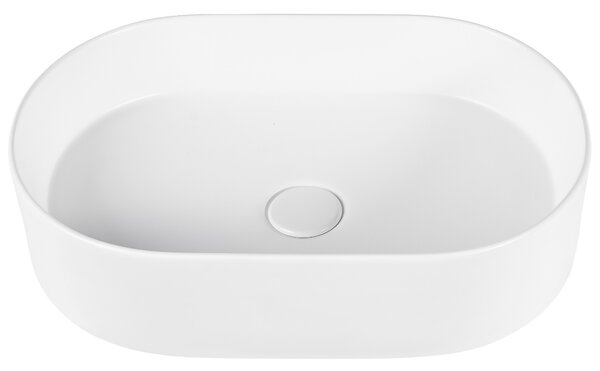 Pultra helyezhető mosdókagyló NICKERIE 50 x 33 cm Kerámia Fehér