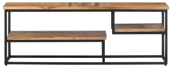 Tömör újrahasznosított tíkfa TV-szekrény 110 x 30 x 39 cm