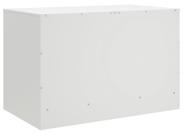 2 db fehér acél TV-szekrény 67 x 39 x 44 cm