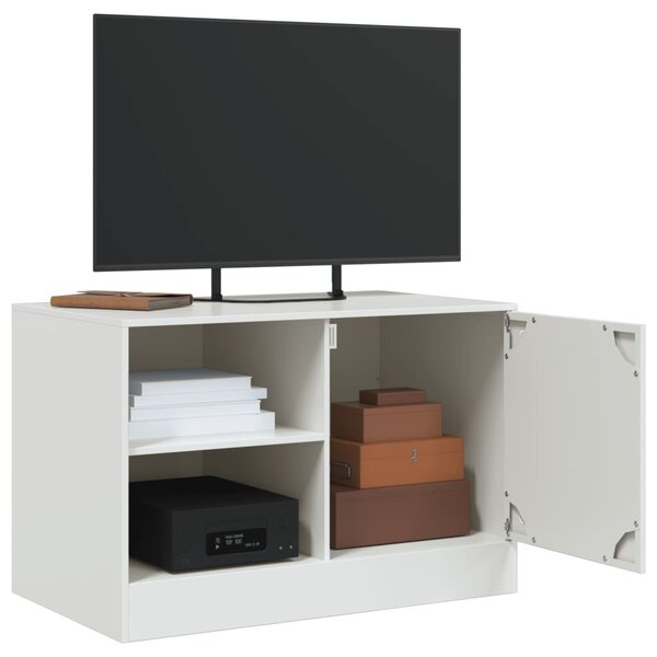 2 db fehér acél TV-szekrény 67 x 39 x 44 cm