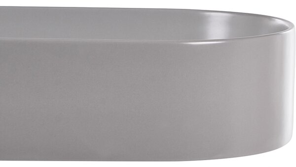 Pultra helyezhető mosdókagyló NICKERIE 50 x 33 cm Kerámia Szürke