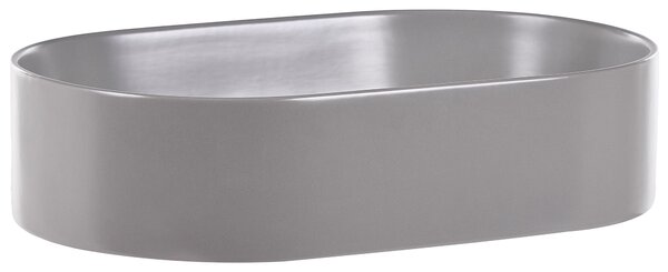 Pultra helyezhető mosdókagyló NICKERIE 50 x 33 cm Kerámia Szürke