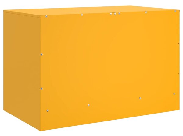 Mustársárga acél TV-szekrény 67 x 39 x 44 cm