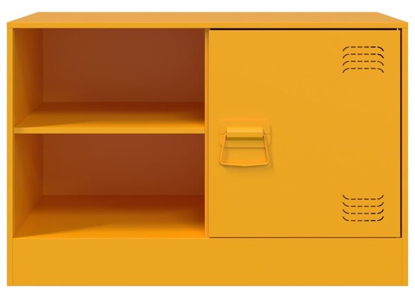 Mustársárga acél TV-szekrény 67 x 39 x 44 cm