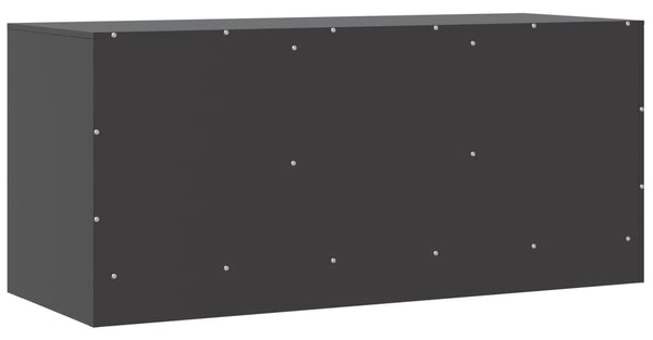 Fekete acél TV-szekrény 99 x 39 x 44 cm
