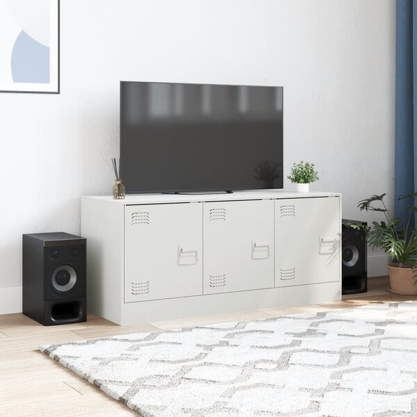 Fehér acél TV-szekrény 99 x 39 x 44 cm