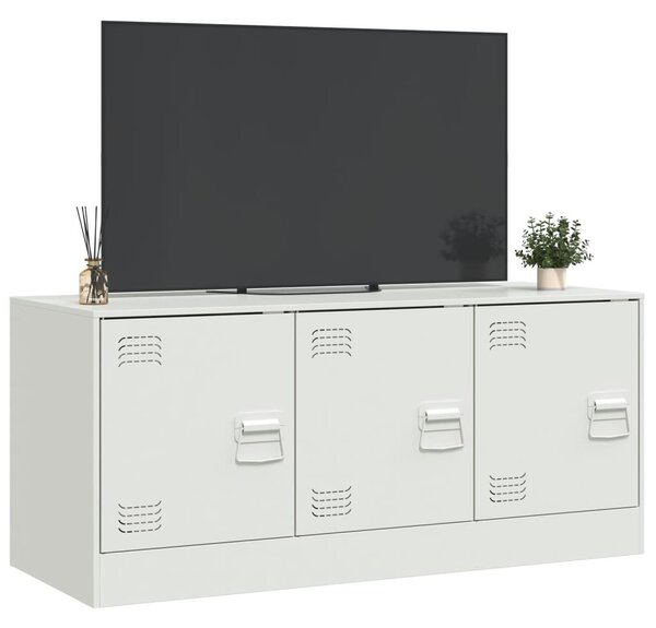 Fehér acél TV-szekrény 99 x 39 x 44 cm