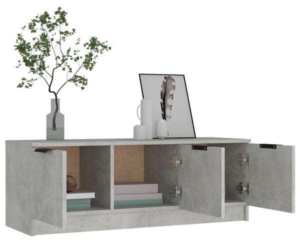 Betonszürke szerelt fa TV-szekrény 102 x 35 x 36,5 cm