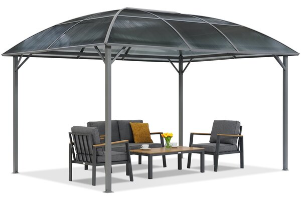 Fém pavilon Dominican 3x4 Garden Point antracit színben
