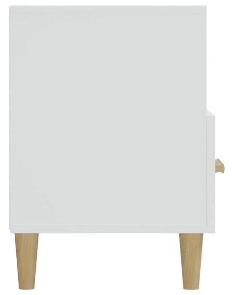 Fehér szerelt fa TV-szekrény 102 x 36 x 50 cm