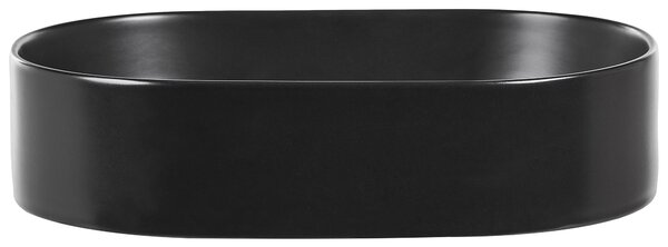 Pultra helyezhető mosdókagyló NICKERIE 50 x 33 cm Kerámia Fekete
