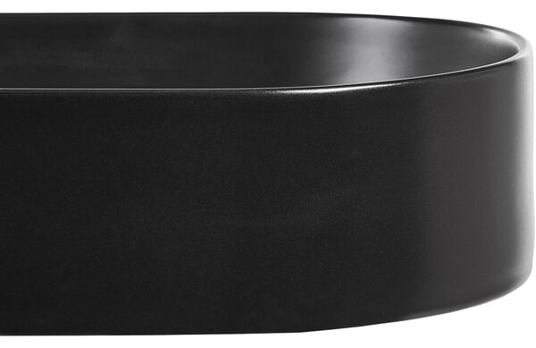 Pultra helyezhető mosdókagyló NICKERIE 50 x 33 cm Kerámia Fekete