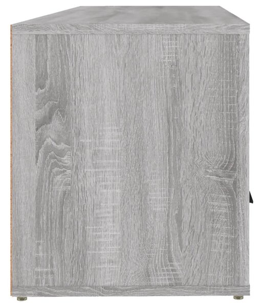 Szürke sonoma színű szerelt fa TV-szekrény 100 x 35 x 40 cm