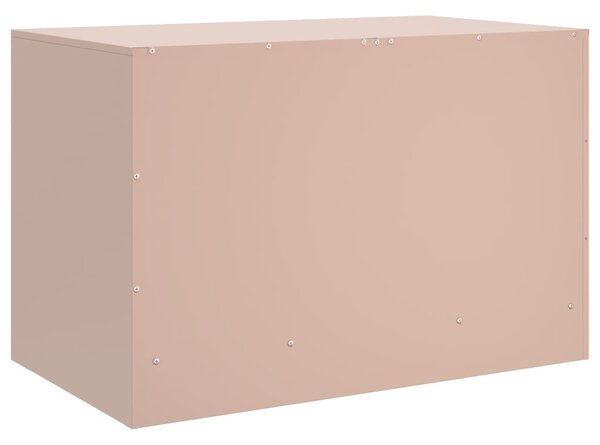 2 db rózsaszín acél TV-szekrény 67 x 39 x 44 cm