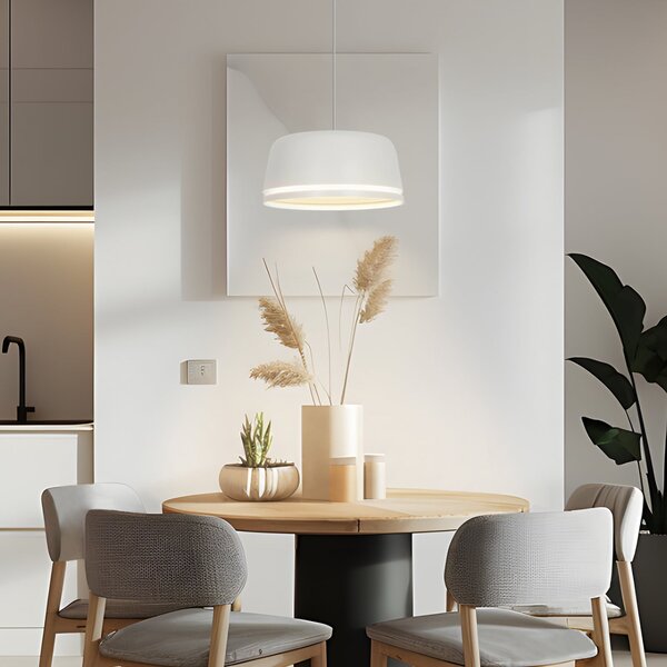 Függőlámpa NOLA, Peaks, dimmable, Fehér, Nappali, Alumínium, Skandináv