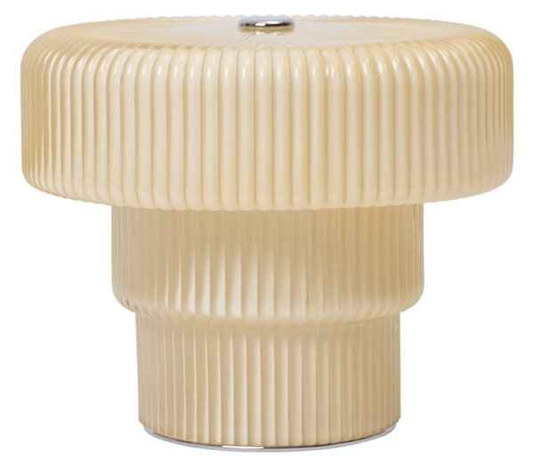 Asztali lámpa ferm LIVING, dimmable, Bézs, Nappali, Üveg