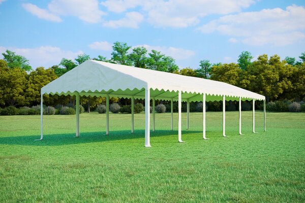 Party sátor 5x12 m STANDARD - tűzálló szín zöld-fehér
