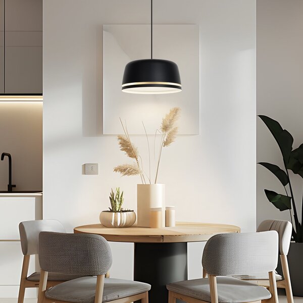 Függőlámpa NOLA, Peaks, dimmable, Fekete, Nappali, Alumínium, Skandináv