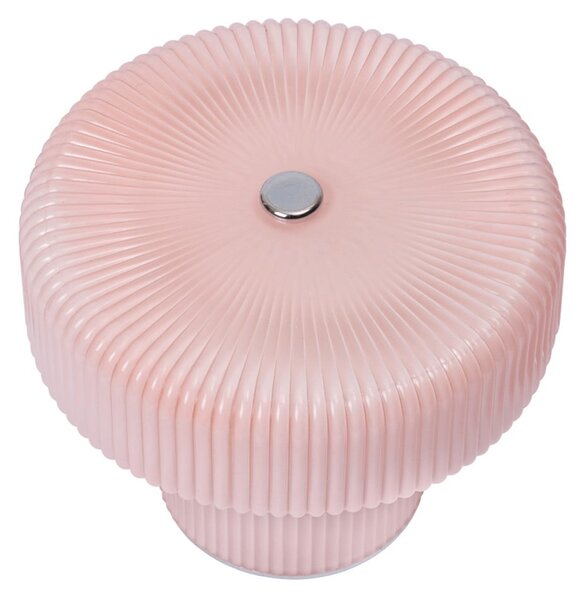 Asztali lámpa ferm LIVING, dimmable, Rózsaszín / Rosé, Nappali, Üveg