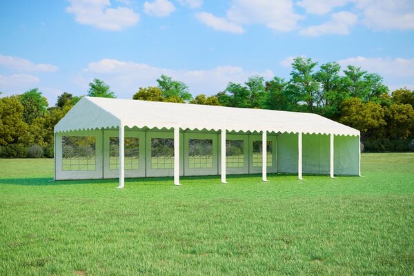 Party sátor 5x12 m STANDARD - tűzálló szín zöld-fehér