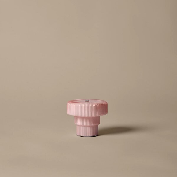Asztali lámpa ferm LIVING, dimmable, Rózsaszín / Rosé, Nappali, Üveg