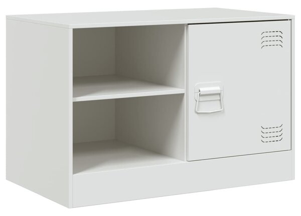 2 db fehér acél TV-szekrény 67 x 39 x 44 cm